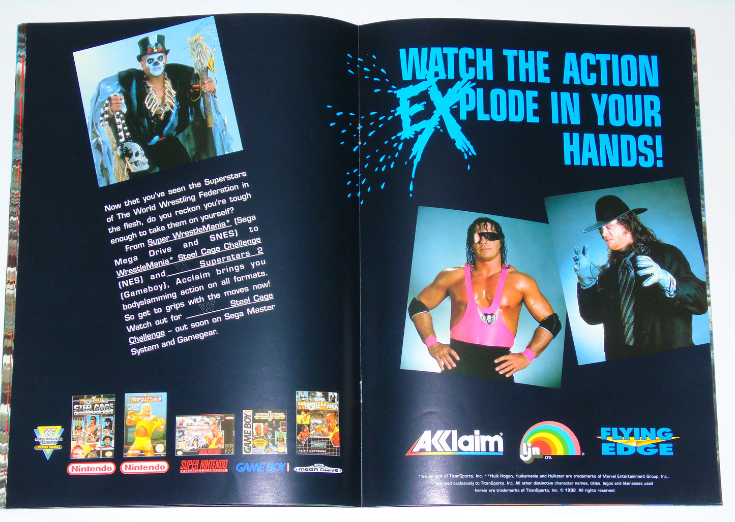 WWF Wrestling European Spring Tour 1993 Official Event Program