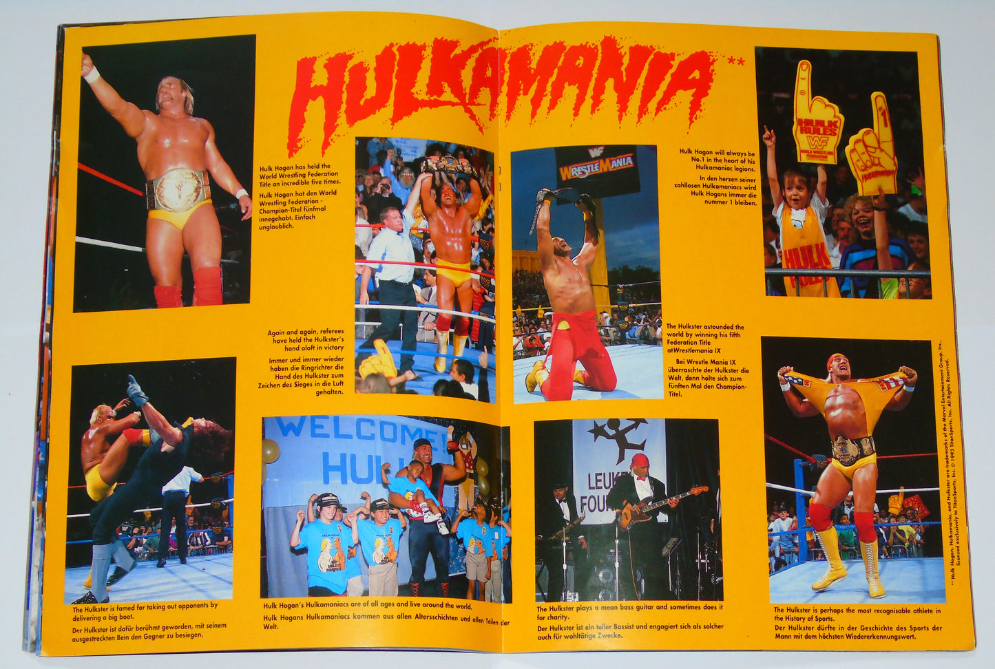 WWF Wrestling European Summer Tour 1993 Official Event Program