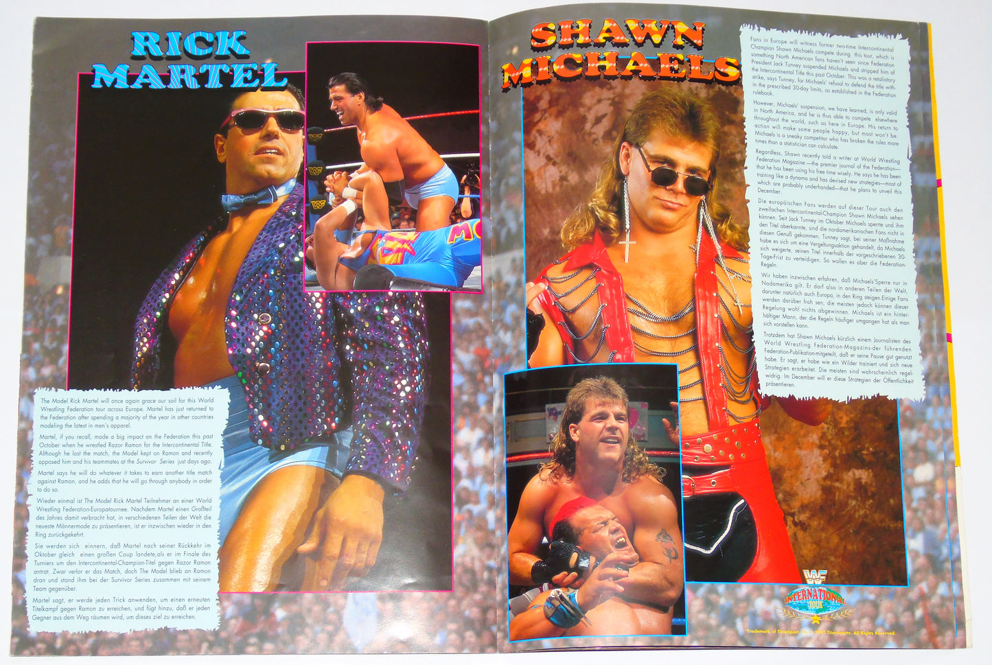 WWF Wrestling European International Tour 1993 Official Event Program