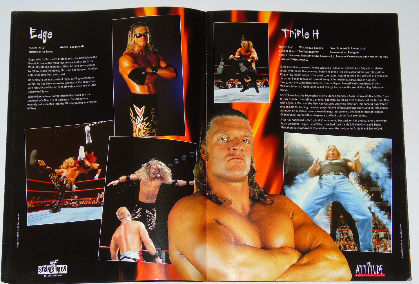 WWF Wrestling Attitude Adjustment Tour 1999 Official Event Program