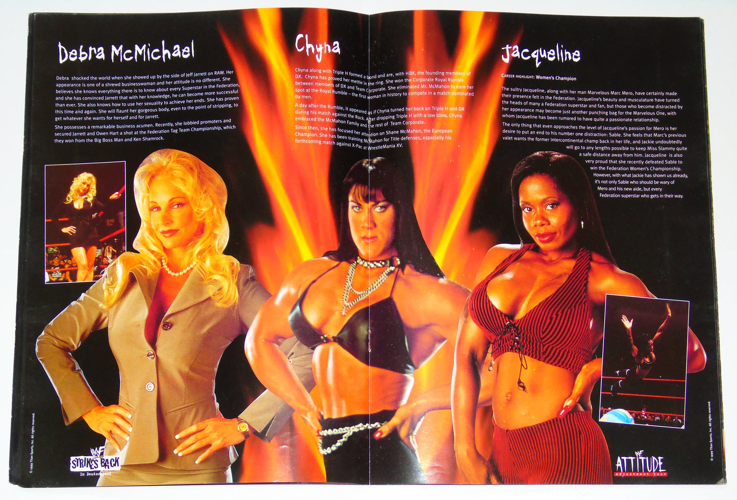 WWF Wrestling Attitude Adjustment Tour 1999 Official Event Program