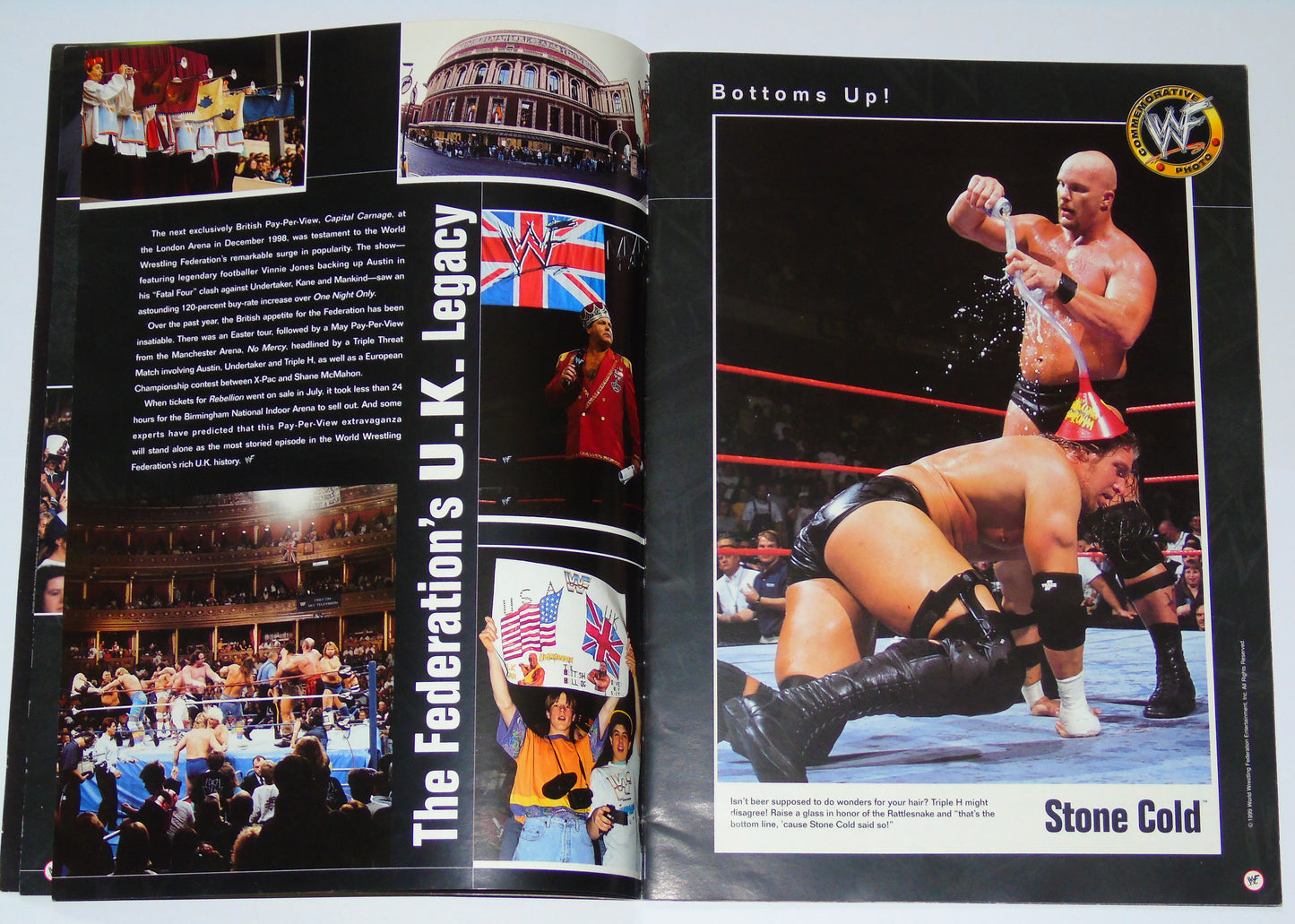 WWF Wrestling Rebellion Tour 1999 Official Event Program