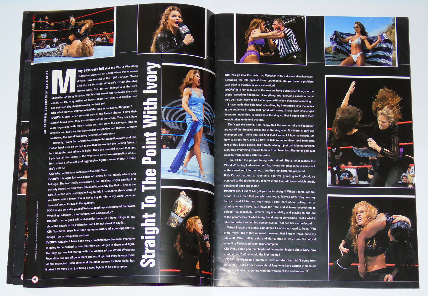 WWF Wrestling Rebellion Tour 1999 Official Event Program