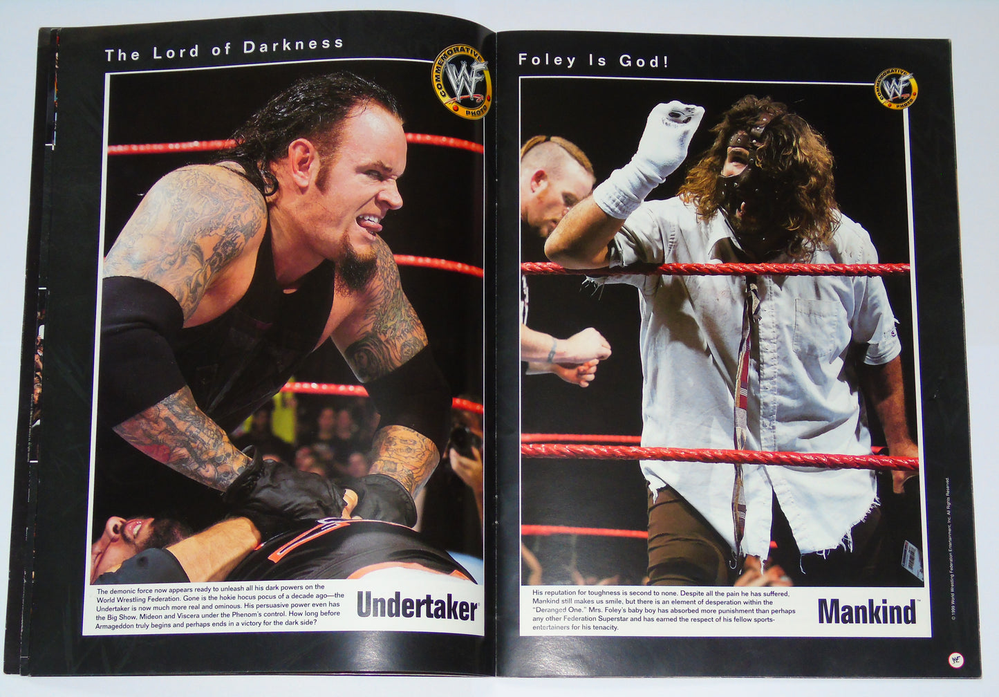 WWF Wrestling Rebellion Tour 1999 Official Event Program