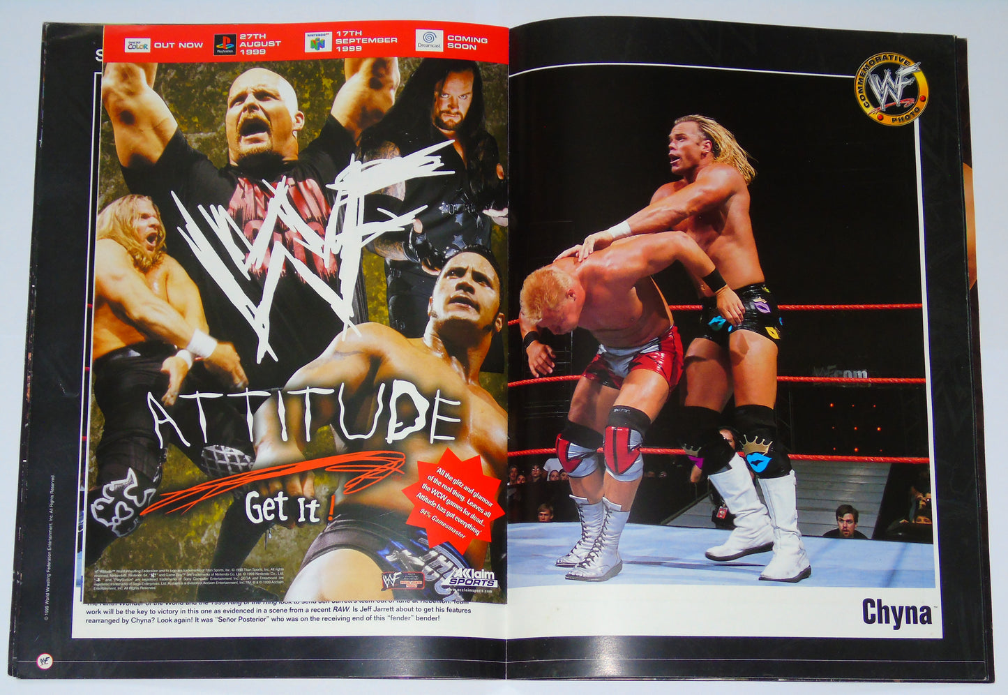 WWF Wrestling Rebellion Tour 1999 Official Event Program
