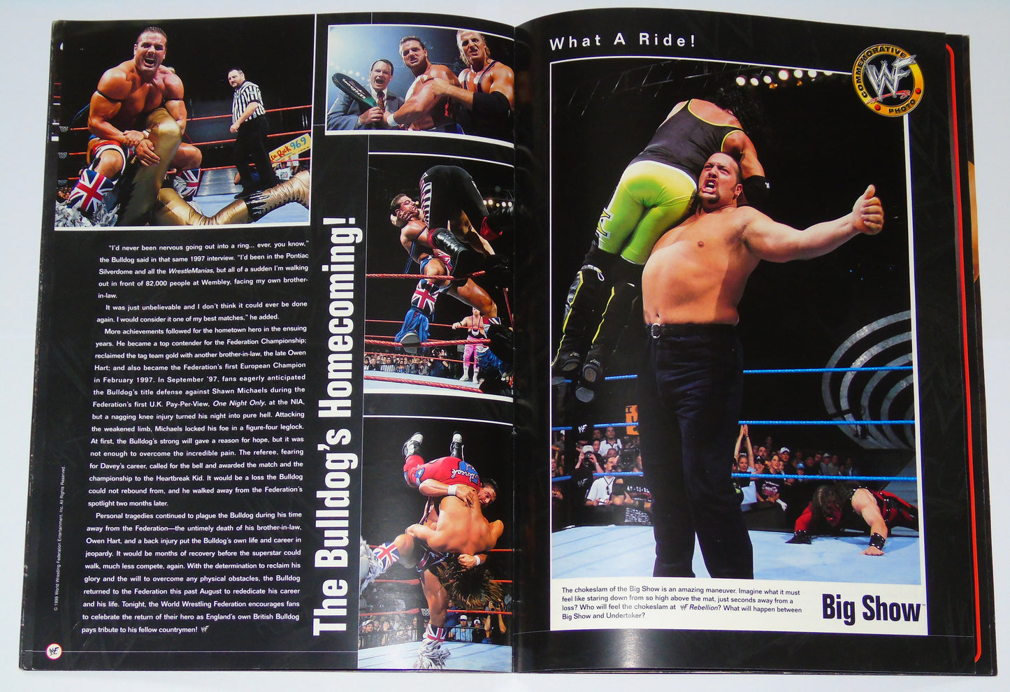 WWF Wrestling Rebellion Tour 1999 Official Event Program