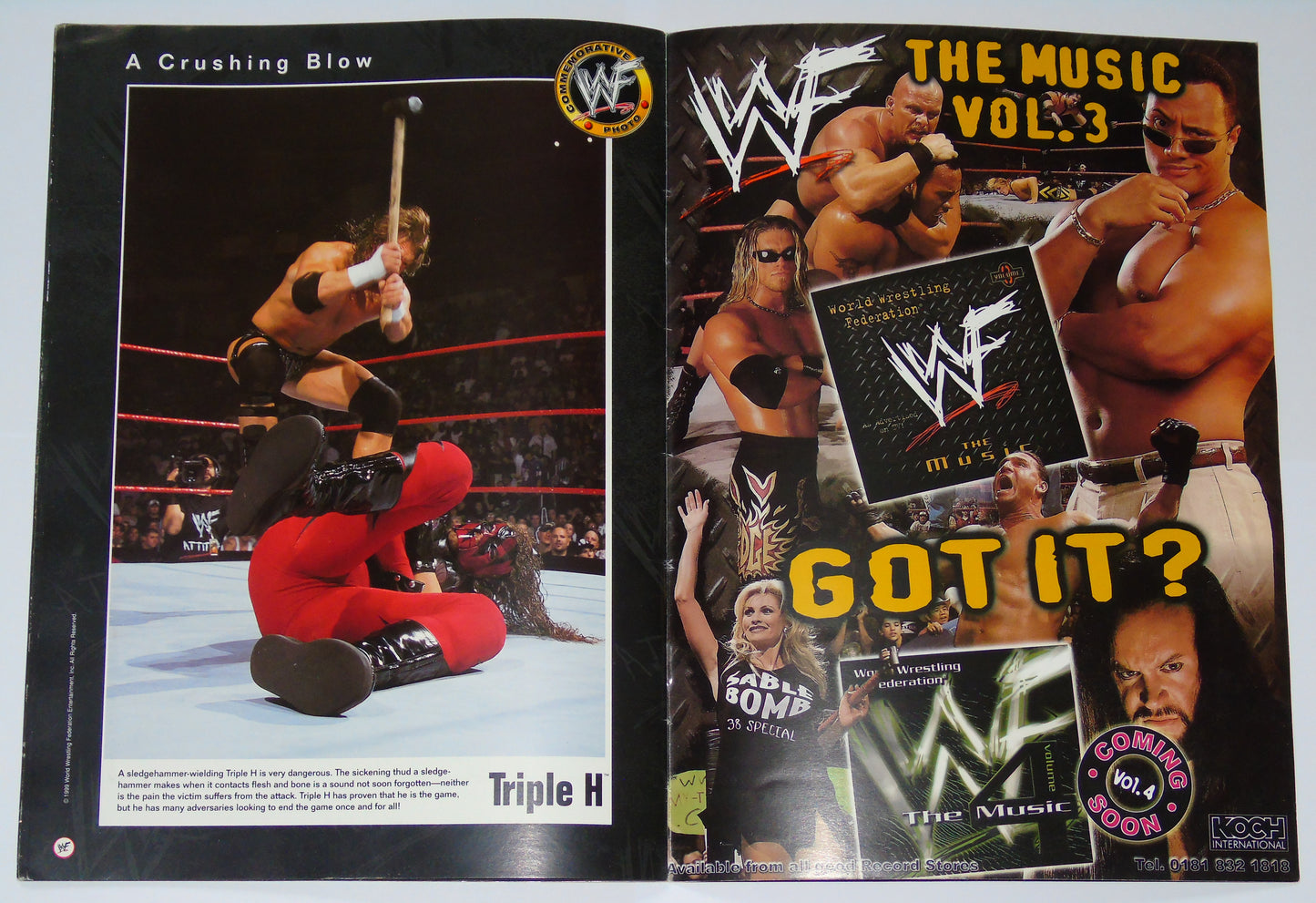 WWF Wrestling Rebellion Tour 1999 Official Event Program