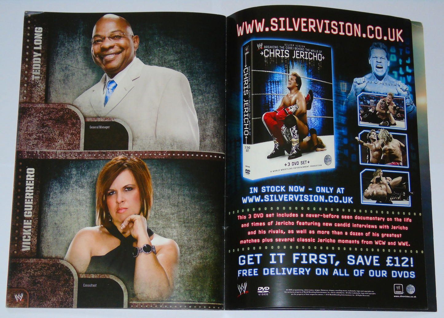 WWE Wrestling UK Tour 2010 Official Event Program Signed By Edge, Wade Barrett, Beth Phoenix, The Hart Dynasty & Rosa Mendes