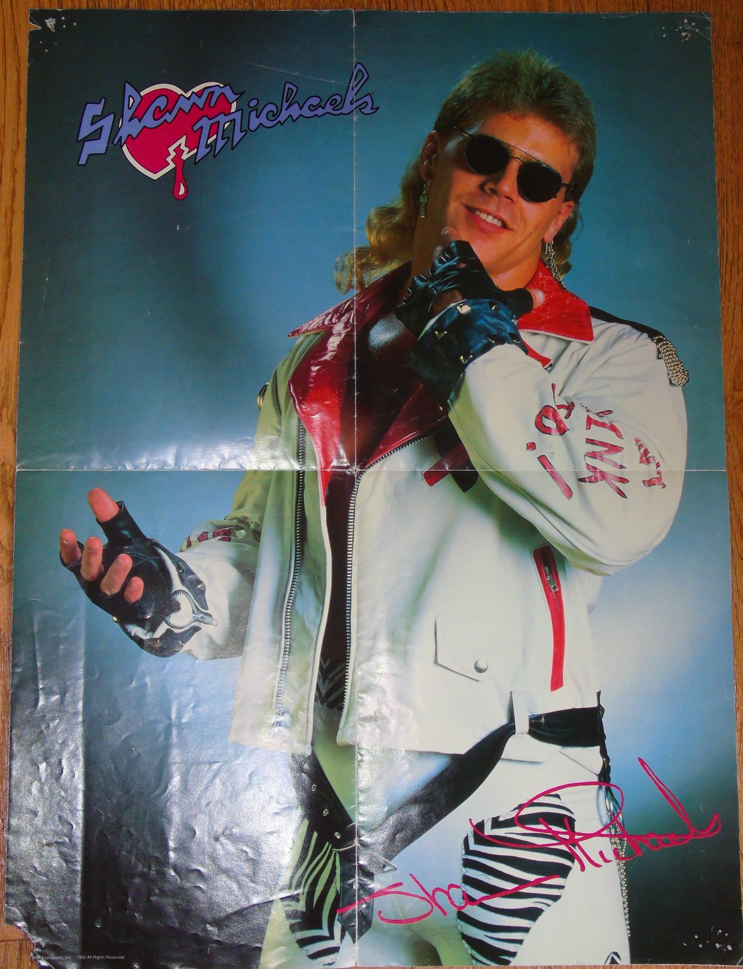 WWF Wrestling 1992 UK Sporting Superstars Publication with Double Poster Special