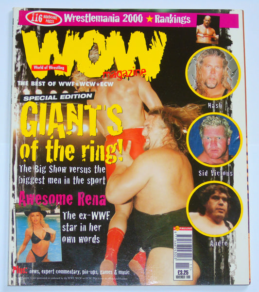 WOW World Of Wrestling Magazine Issue 6 November 1999