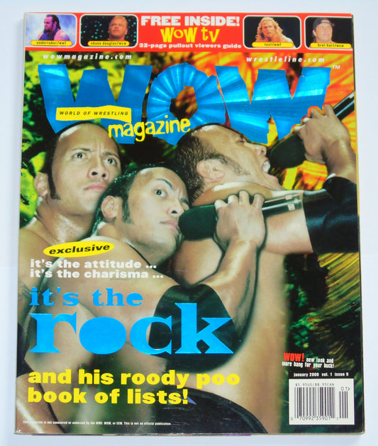 WOW World Of Wrestling Magazine Issue 9 January 2000