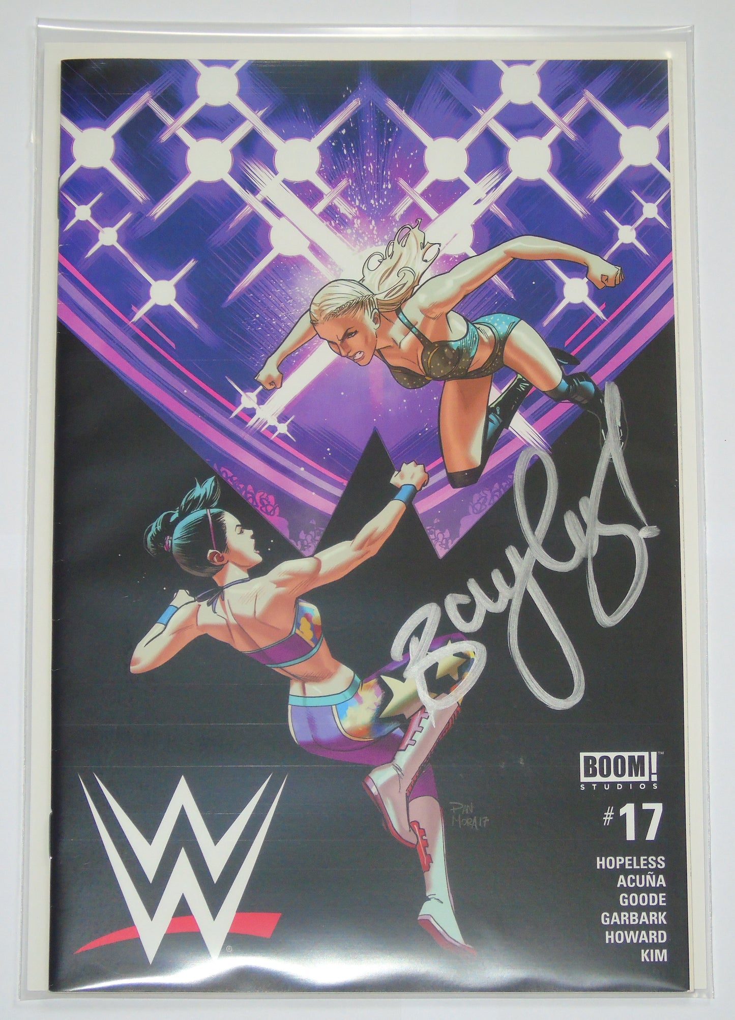 Bayley Signed WWE BOOM! Studios Comic