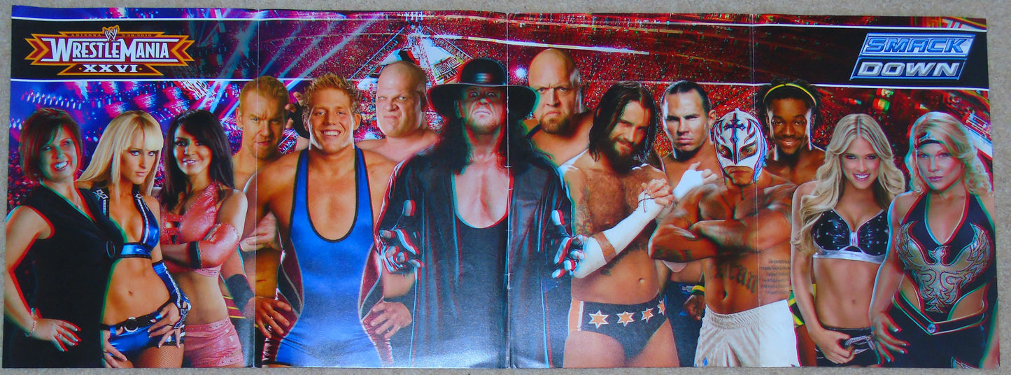 WWE Raw Smackdown Wrestlemania XXVI Wrestling 3D Poster