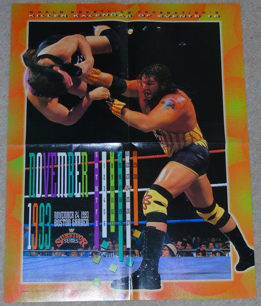 Adam Bomb Official WWF Killer Kalendar Magazine Poster