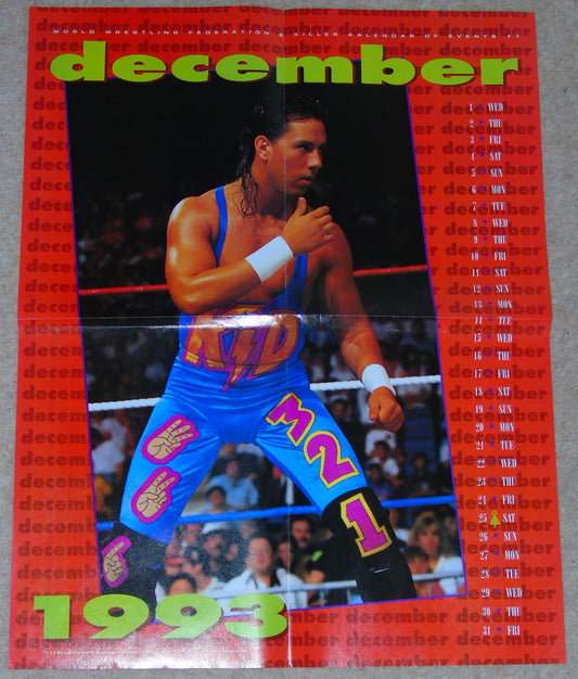 123 Kid Official WWF Killer Kalendar Magazine Poster