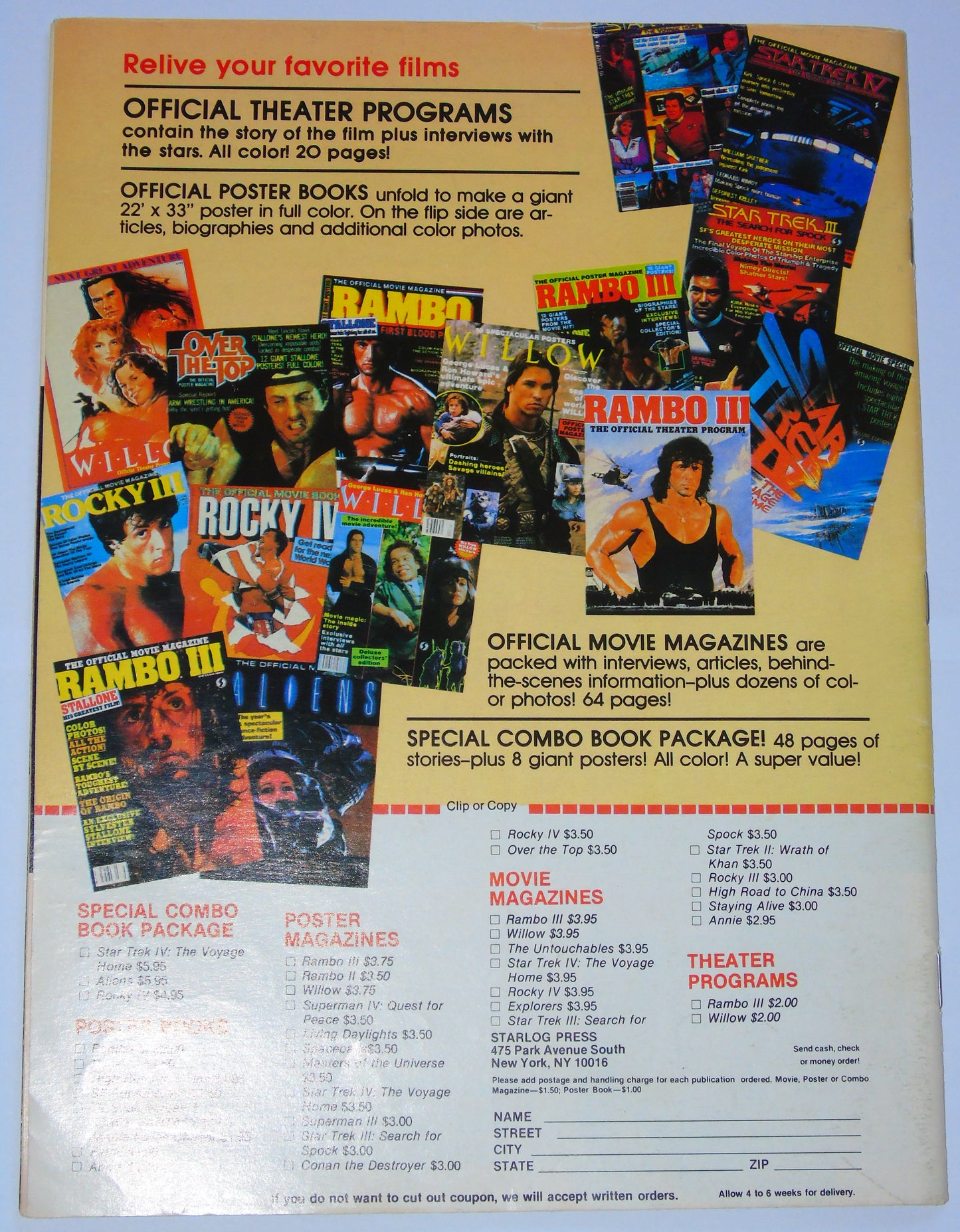 Wrestling All Stars 1988 Poster Special Magazine Issue 13