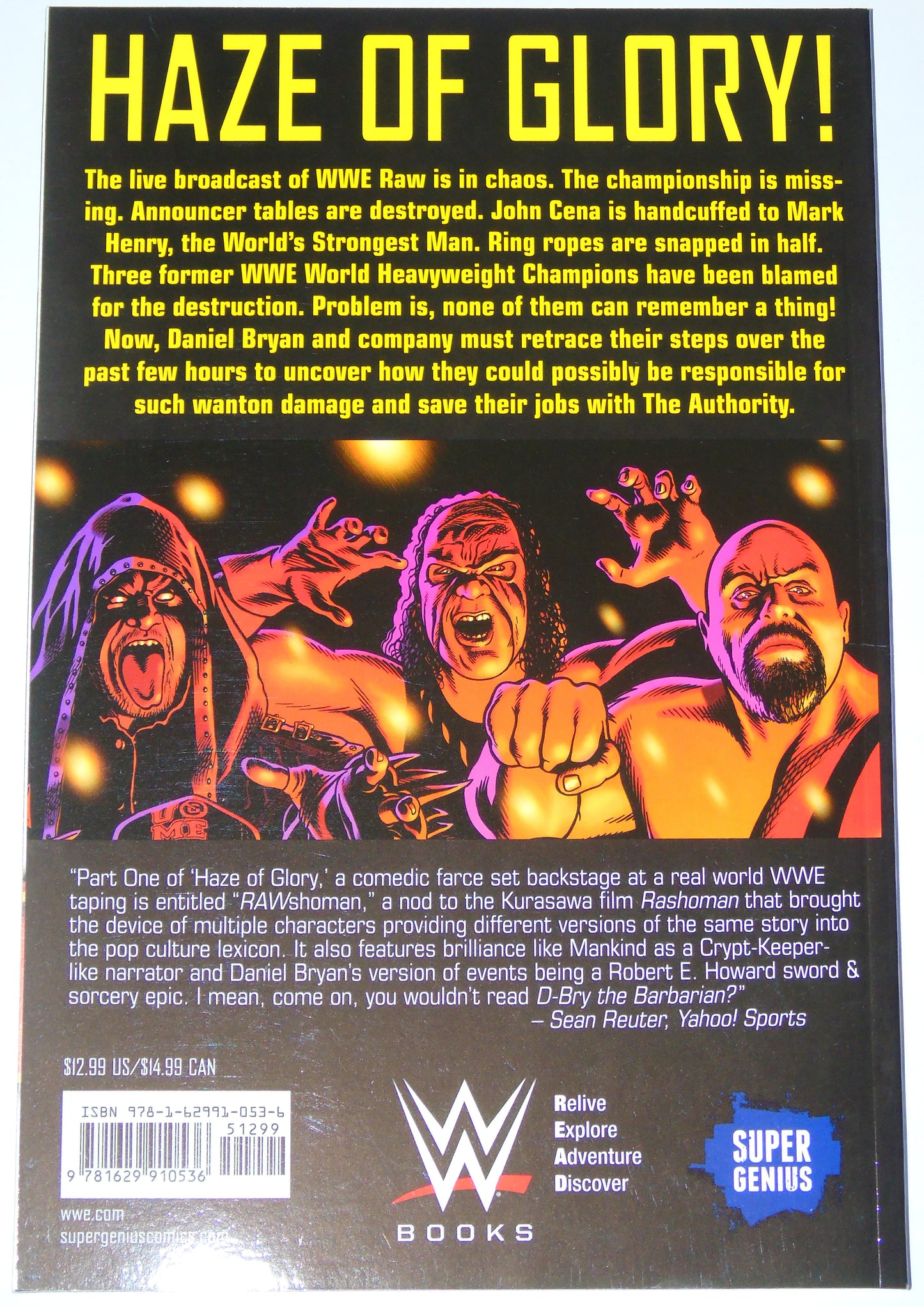 WWE Superstars Haze Of Glory Super Genius Wrestling Graphic Novel