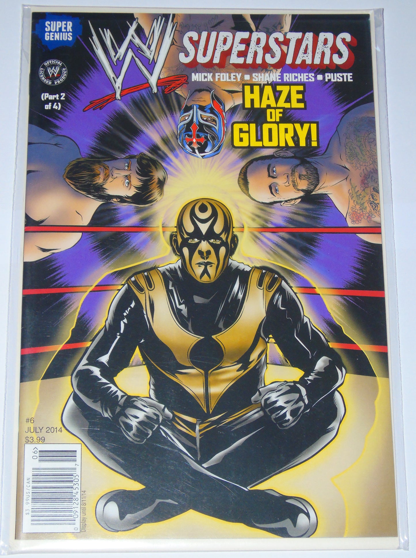 WWE Superstars Haze Of Glory Super Genius Wrestling Comic Set Issues 1-4