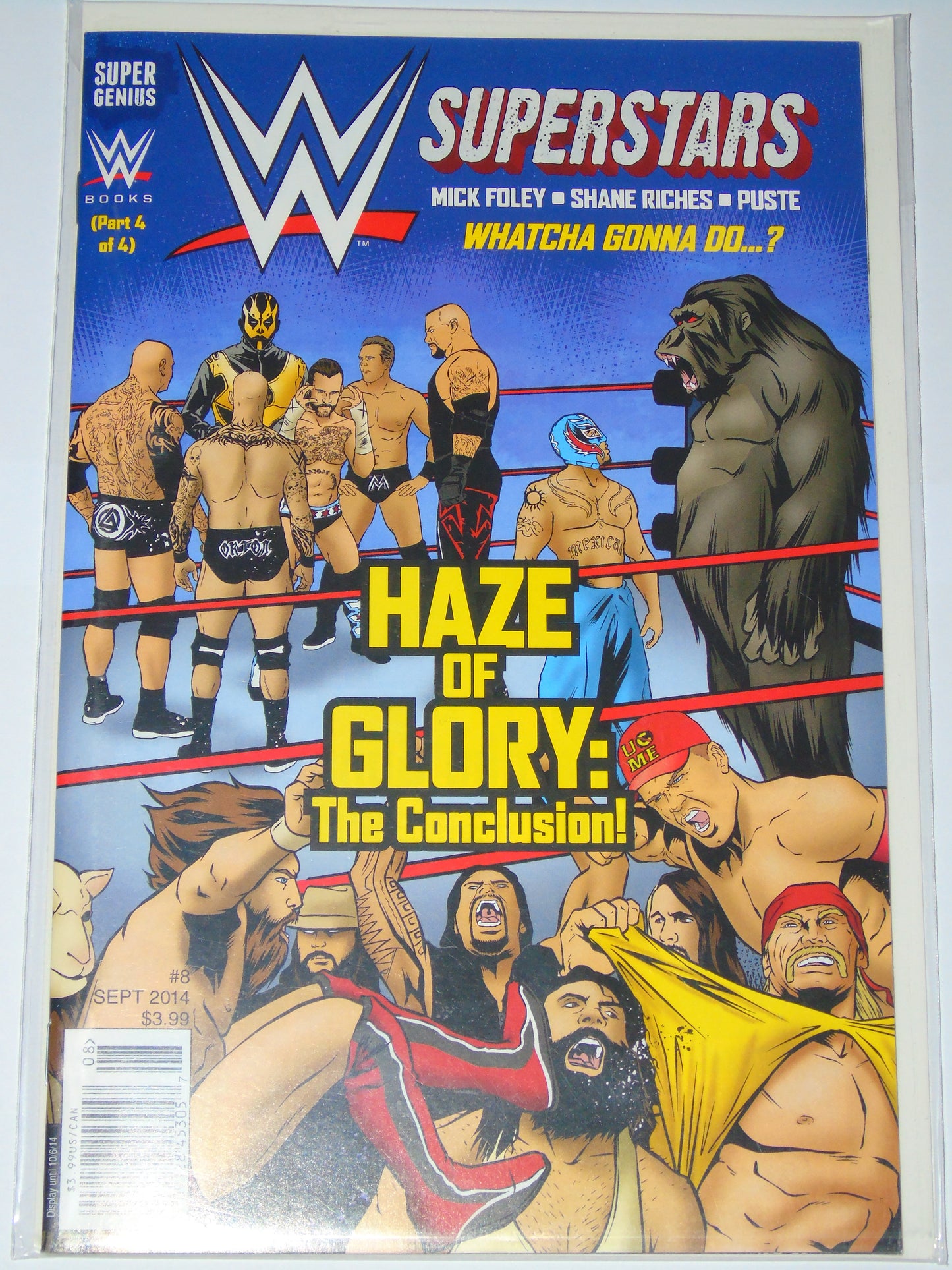 WWE Superstars Haze Of Glory Super Genius Wrestling Comic Set Issues 1-4