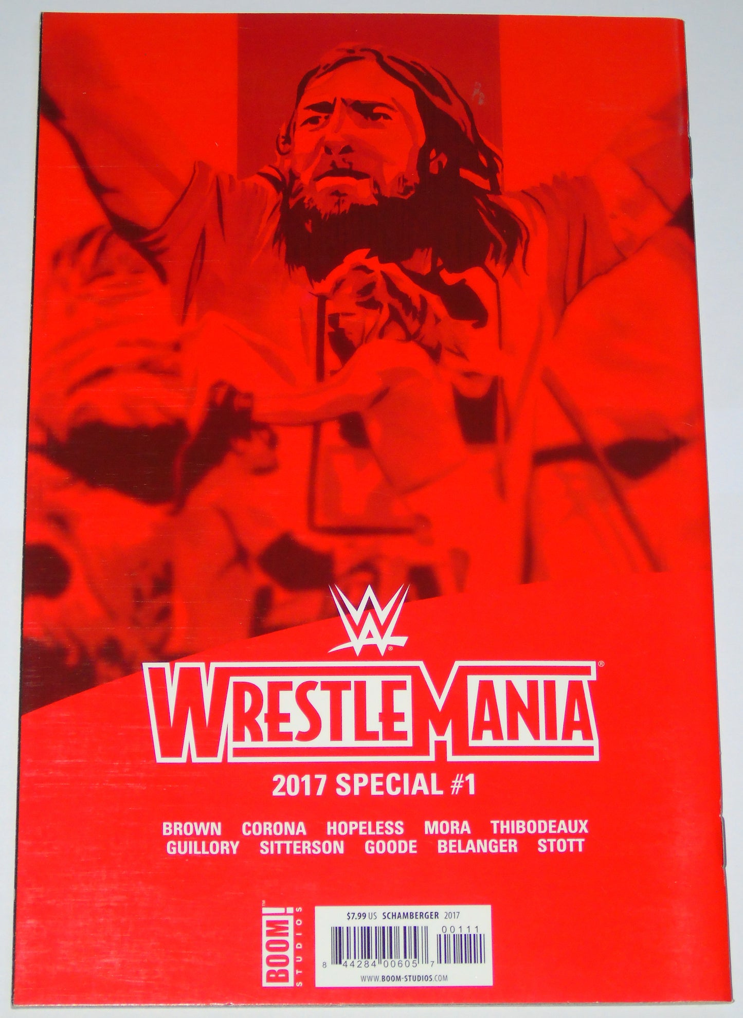 WWE Wrestling BOOM! Studios Wrestlemania 2017 Issue 1 Comic