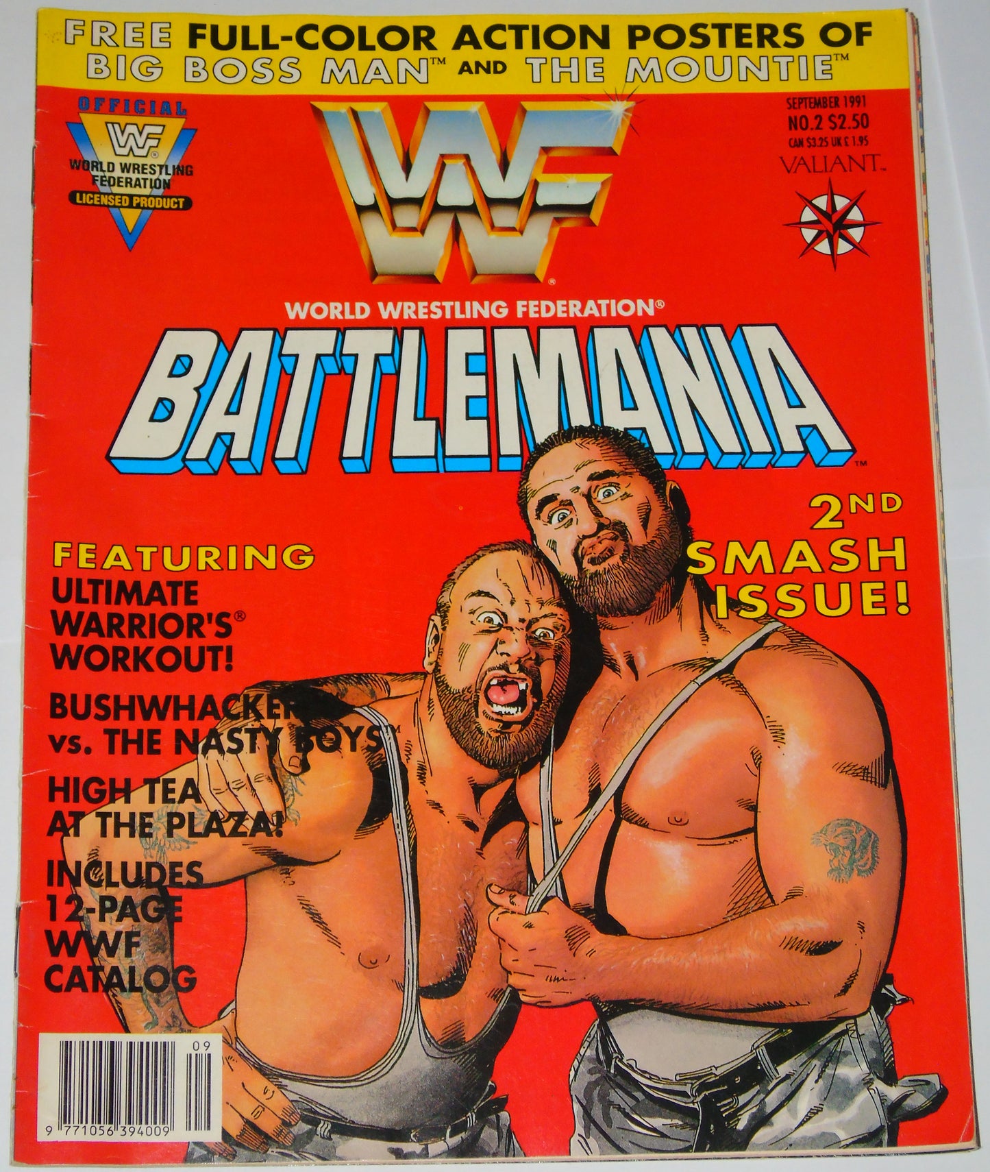 WWF Wrestling Battlemania Comic Complete Set Issues 1-5 All Complete With Posters
