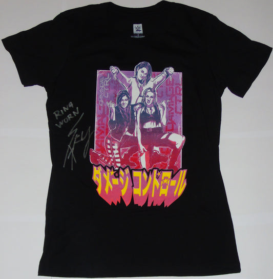 Iyo Sky Ring Worn & Signed Damage CTRL WWE Wrestling T-Shirt