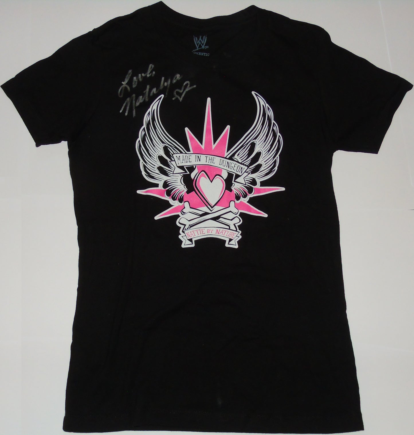 Natalya Ring Worn & Signed WWE Wrestling T-Shirt