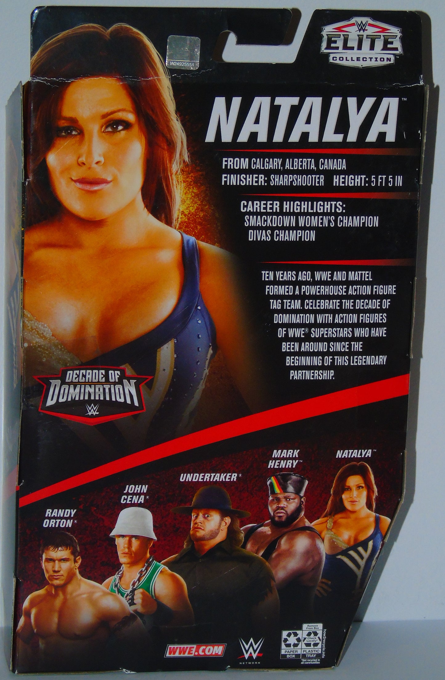 Natalya WWE Mattel Elite Decade Of Domination Signed Figure