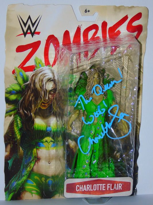 Charlotte Flair WWE Mattel Zombies Signed Figure