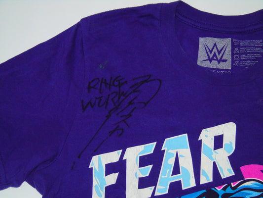 Asuka Ring Worn & Signed WWE Wrestling T-Shirt