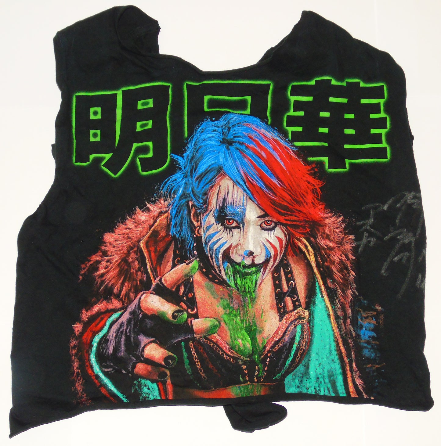 Asuka Ring Worn & Signed WWE Wrestling T-Shirt