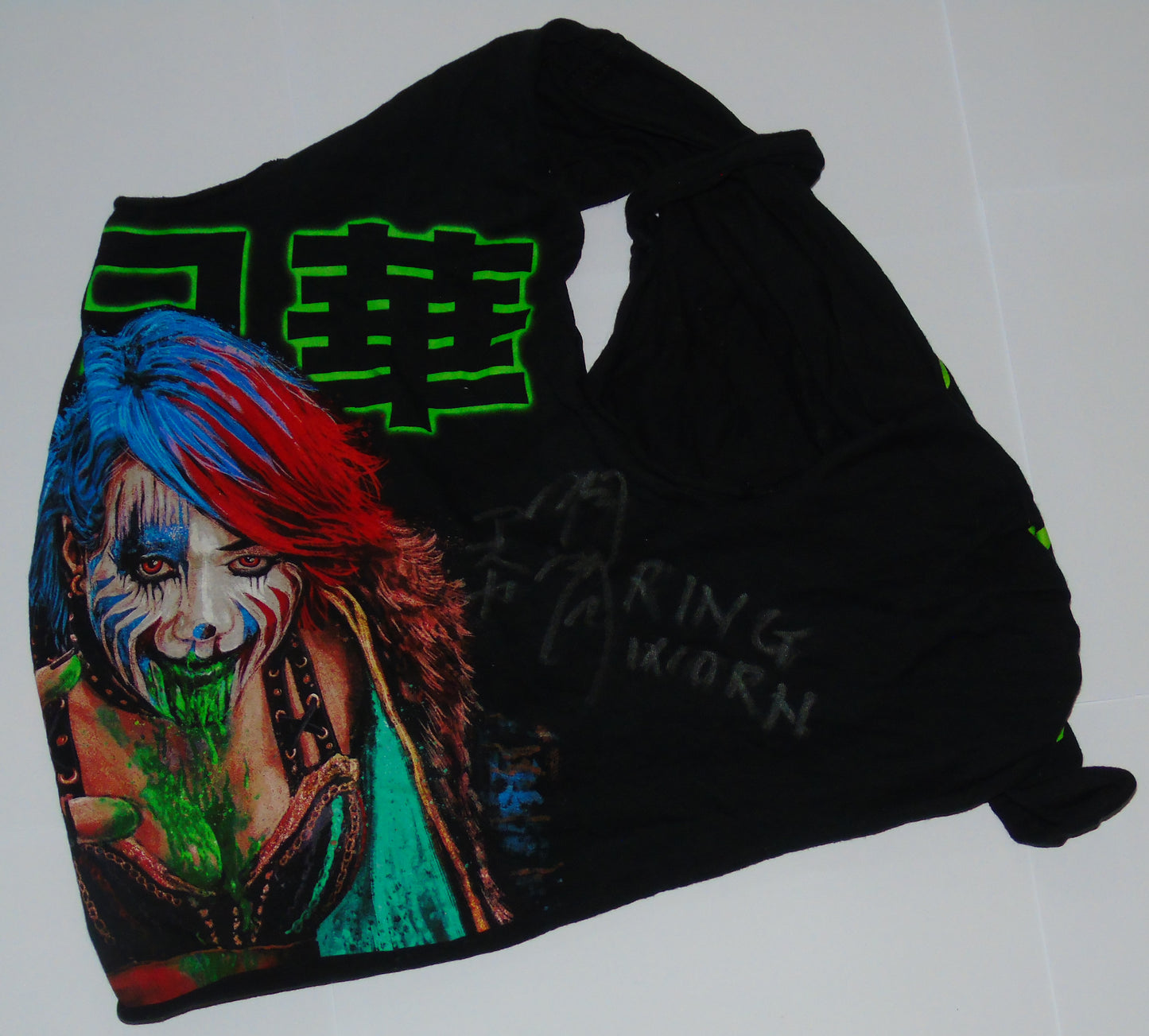 Asuka Ring Worn & Signed WWE Wrestling T-Shirt