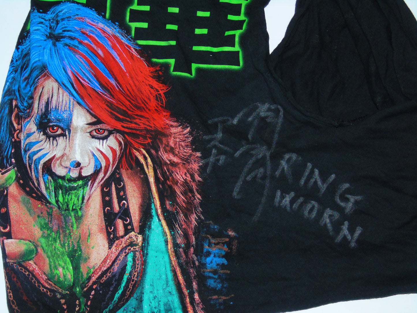 Asuka Ring Worn & Signed WWE Wrestling T-Shirt