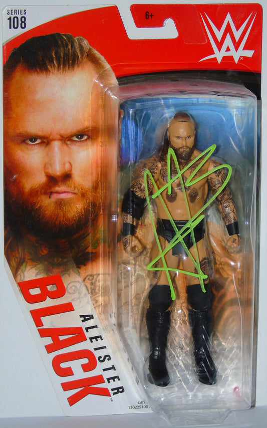 Aleister Black WWE Mattel Signed Figure