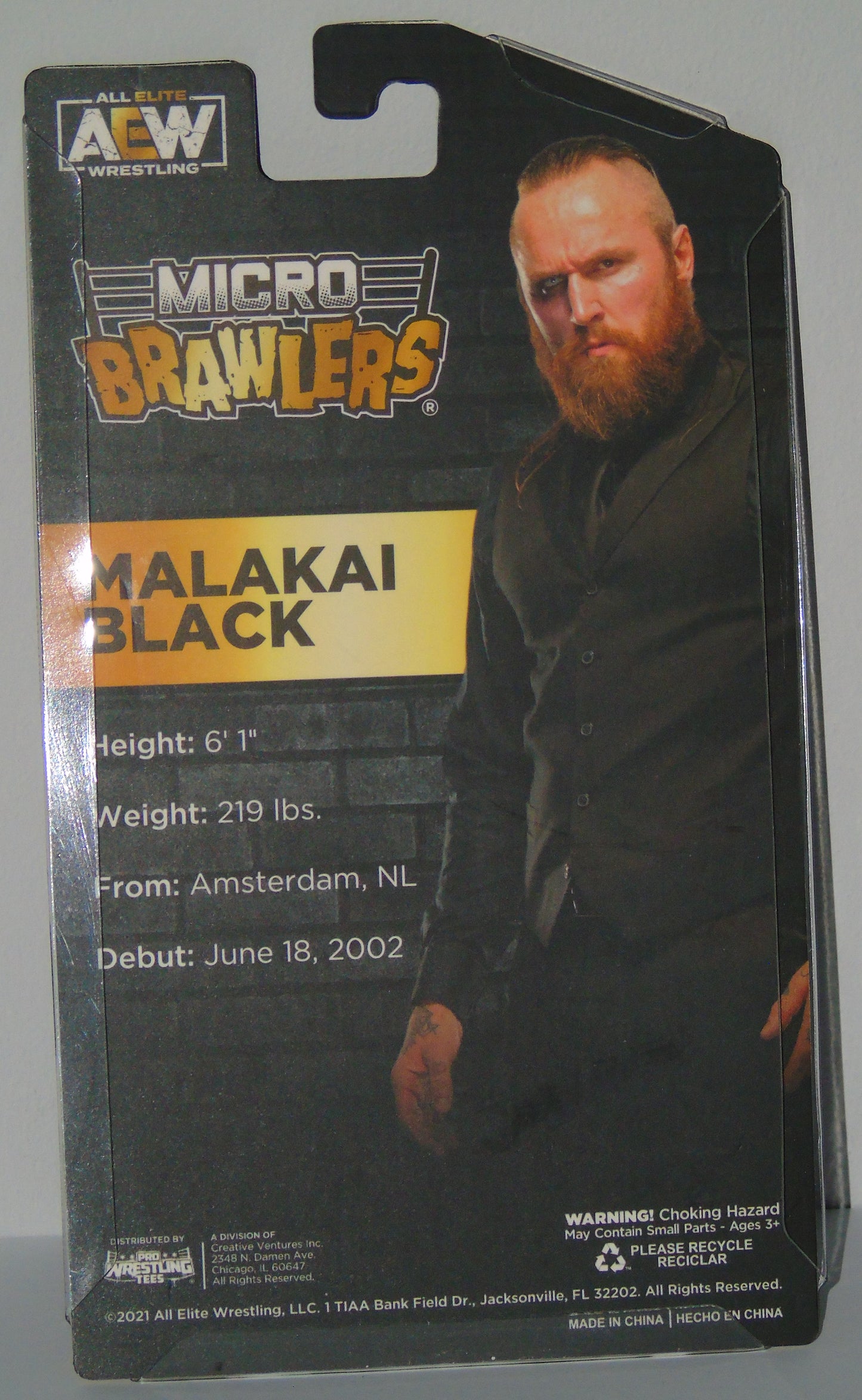 Malakai Black AEW Micro Brawlers Figure