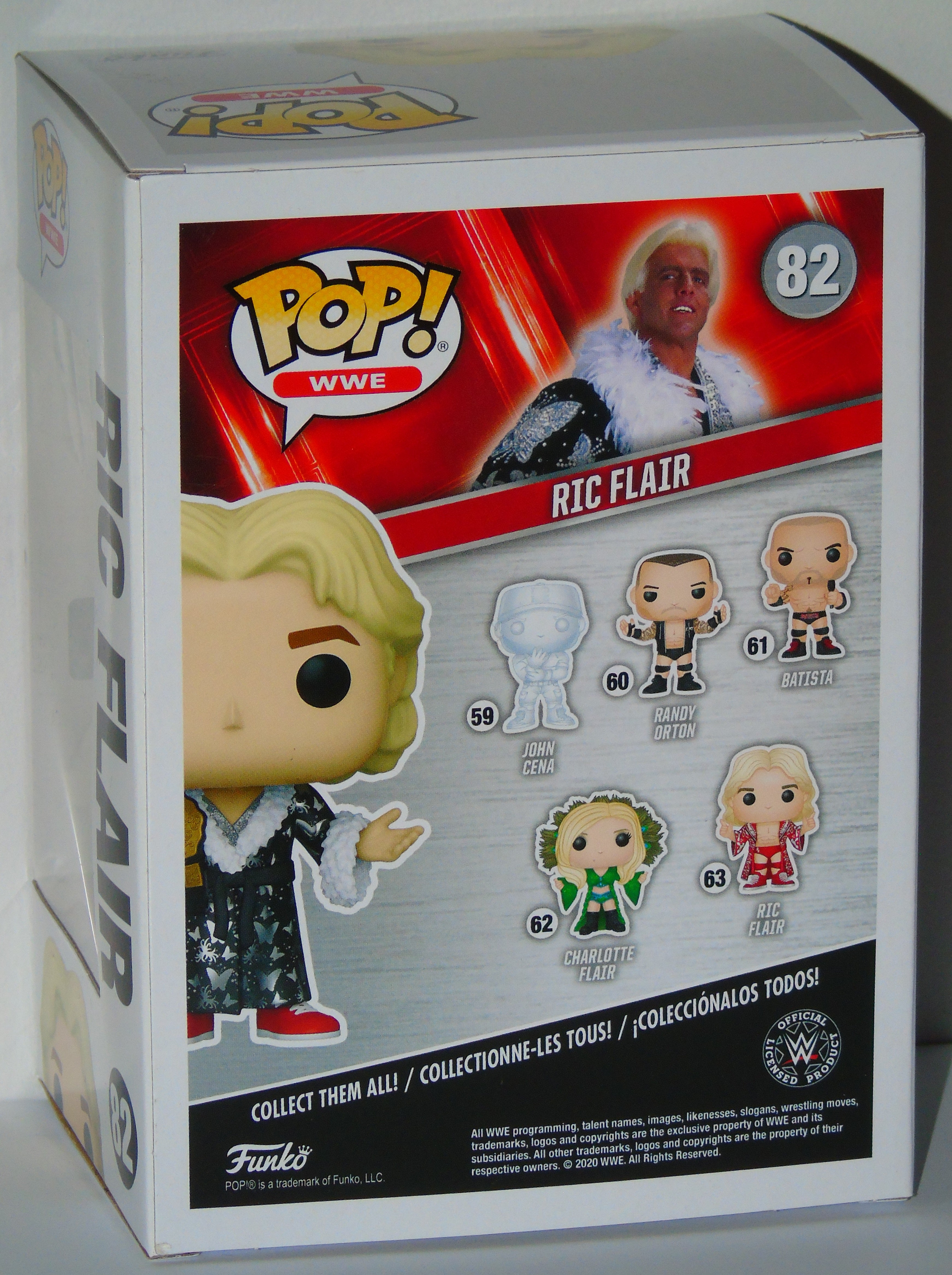 WWE 2k19 Ric Flair Funko Pop Hall of Fame Ring and Art store Box