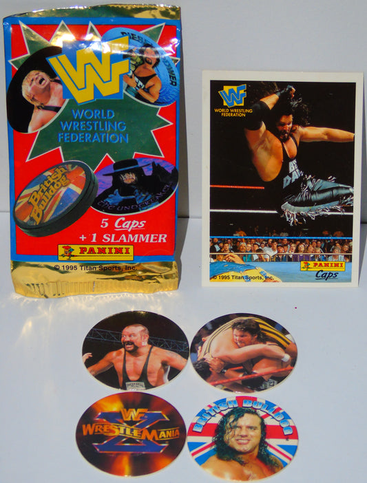 WWF Panini 1995 Caps & Trading Card