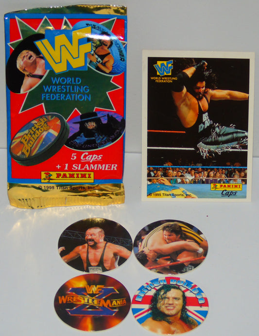 WWF Panini 1995 Caps & Trading Card