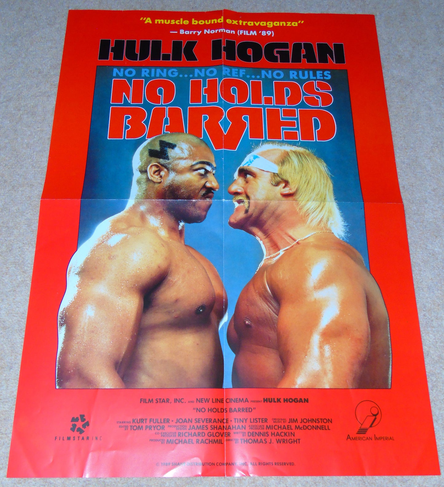 Rare No Holds Barred WWF WWE Wrestling Official Movie Press Kit