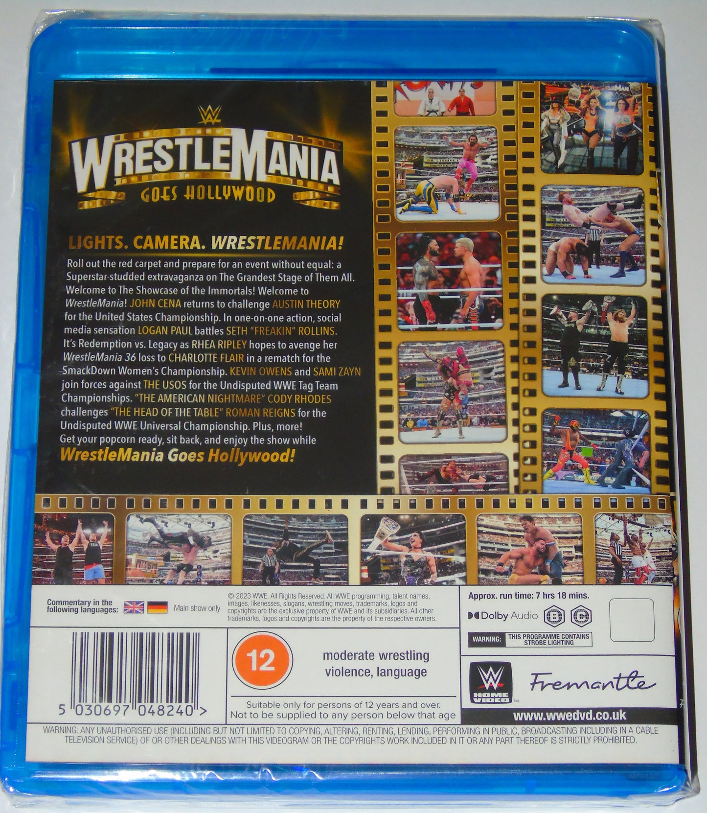 WWE Wrestlemania 39 Goes Hollywood Blu Ray