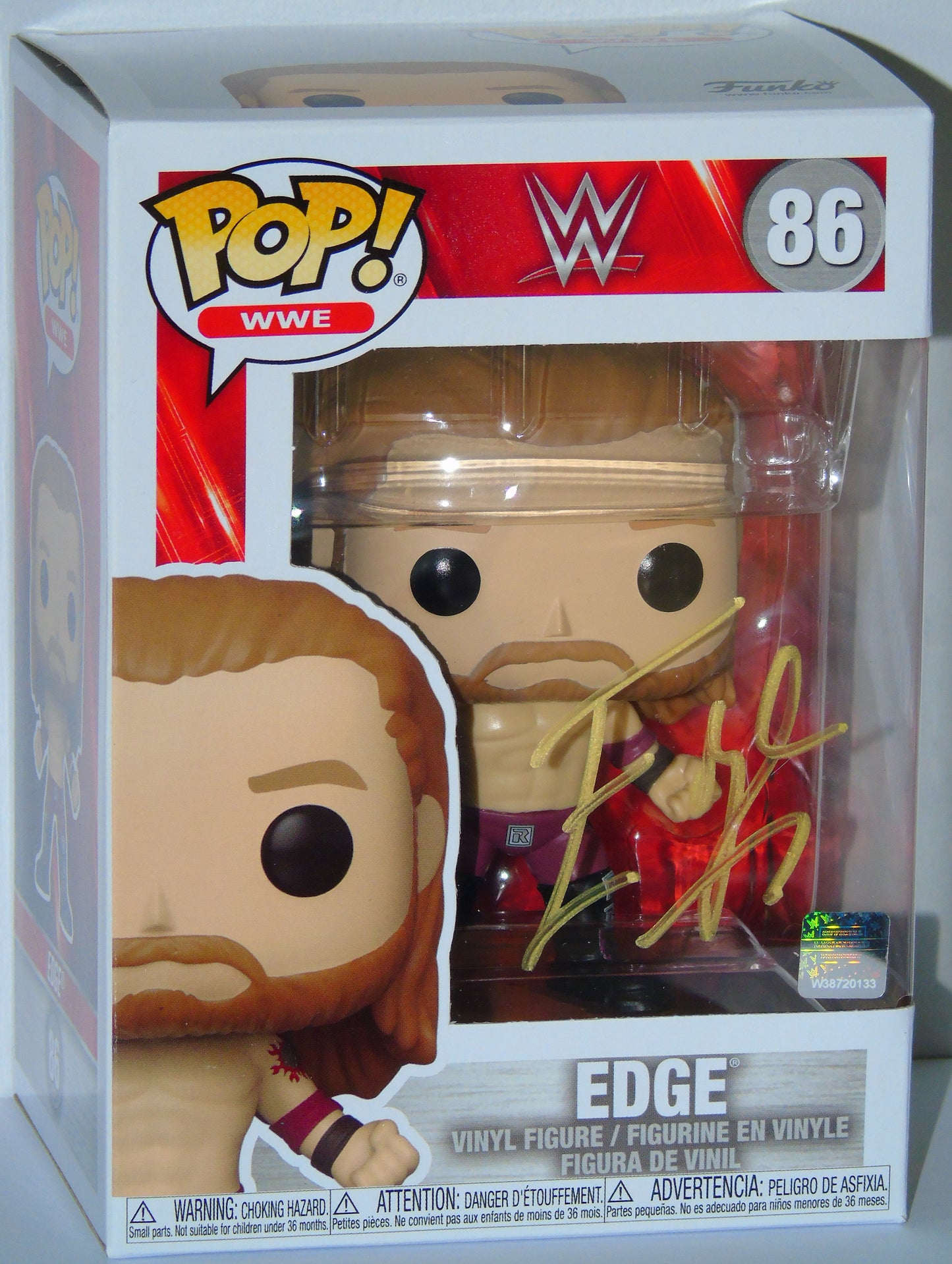 Edge WWE Funko Pop! Vinyl Signed Figure