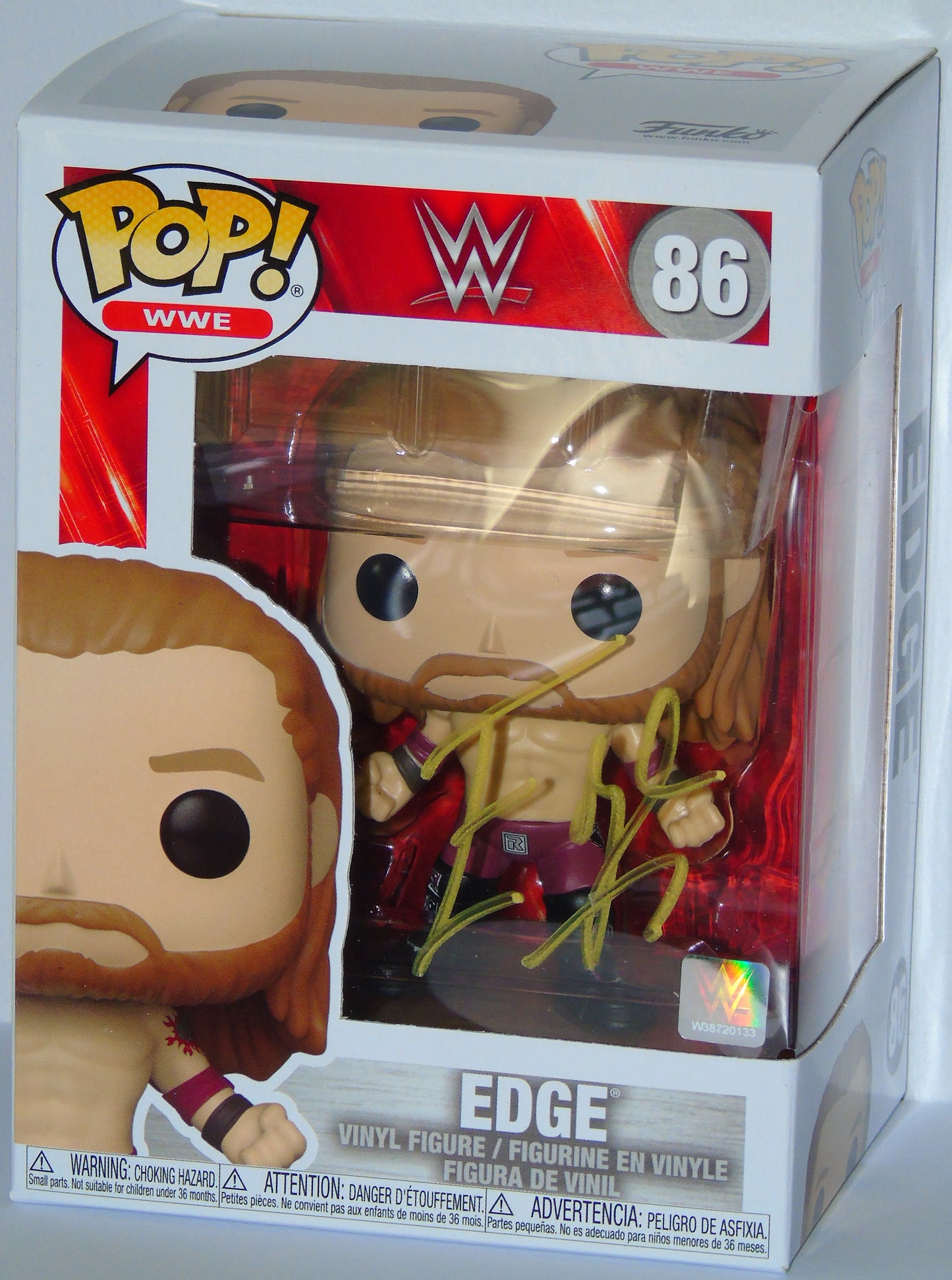 Edge WWE Funko Pop! Vinyl Signed Figure