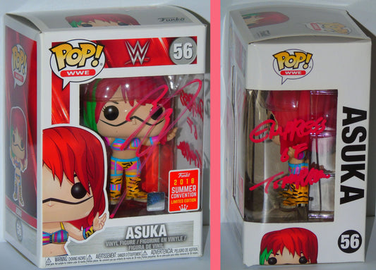 Asuka WWE Funko Pop! Vinyl Signed Figure 2018 Summer Convention Ltd Ed