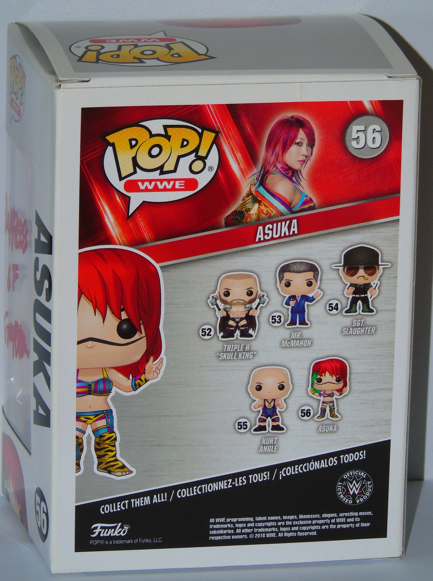 Asuka WWE Funko Pop! Vinyl Signed Figure 2018 Summer Convention Ltd Ed