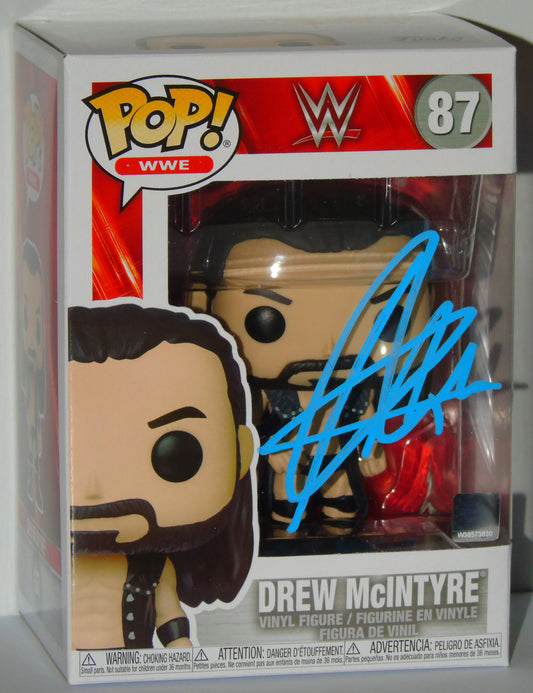 Drew McIntyre WWE Funko Pop! Vinyl Signed Figure