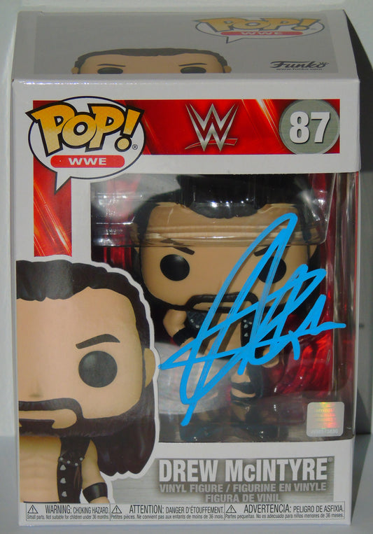 Drew McIntyre WWE Funko Pop! Vinyl Signed Figure