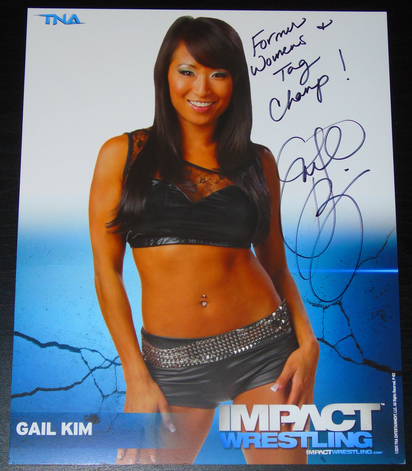 Gail Kim TNA Impact Signed Promo Photo P-82