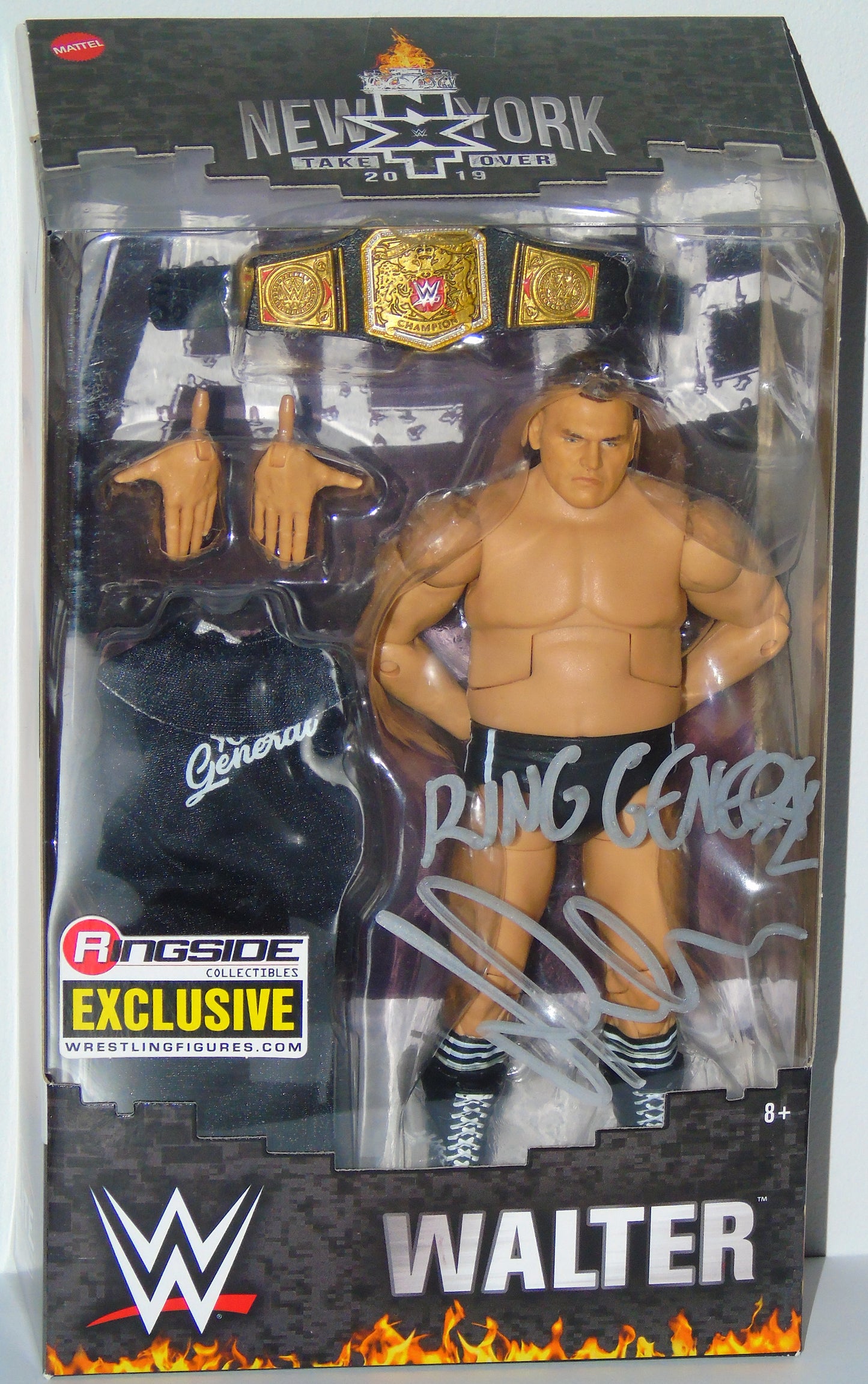 Walter/Gunther WWE NXT Mattel Elite Ringside Collectibles Exclusive Signed Figure