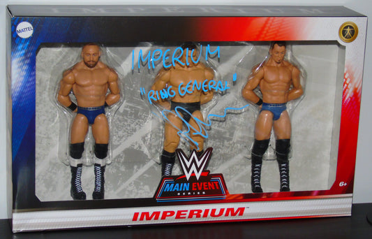 Gunther WWE Mattel Imperium Main Event Signed Figure Set