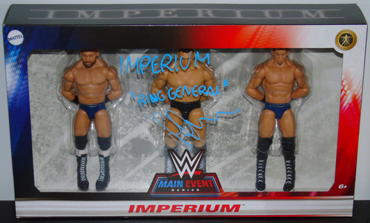 Gunther WWE Mattel Imperium Main Event Signed Figure Set